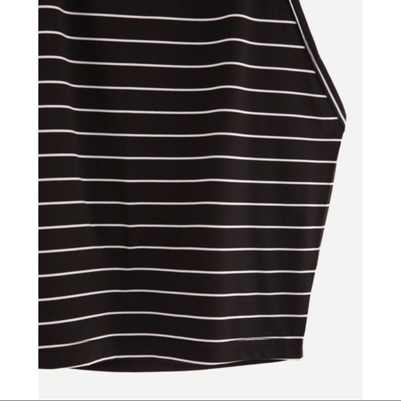 Halter Striped Cami Top - Picture 3 of 4